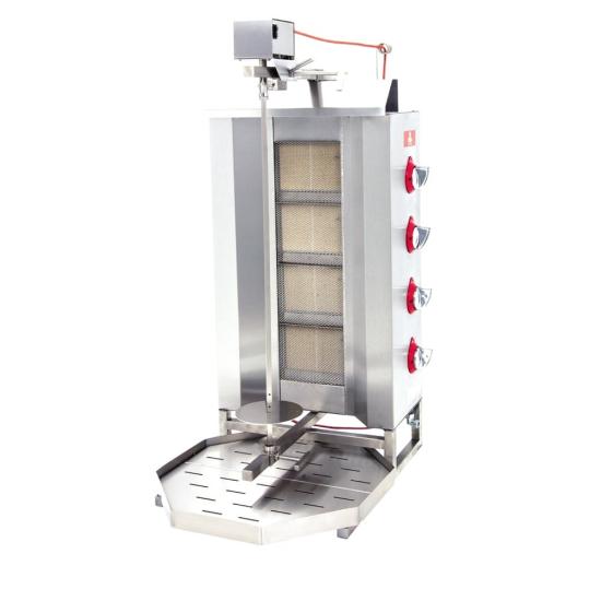 DRN 4 Radyanlı Üstten Motorlu Döner Ocağı Gazlı ve Lpg Li DRNDUG-4