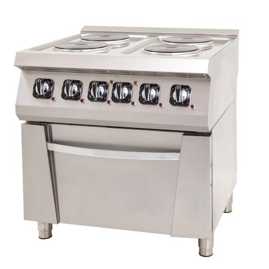 DRN 4 Lü Elektrikli Kuzine 4 Ocak 1 Fırın 80x73x85 Cm DRNEK-8070