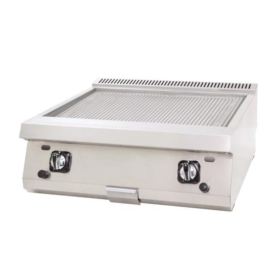DRN Elektrikli Oluklu Pleyt Izgara Set Üstü 80x63x30 cm DRNEI-8060N