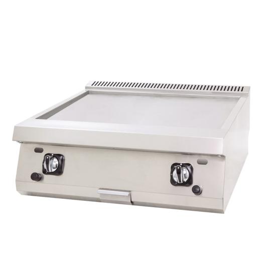 DRN Gazlı Düz Pleyt Izgara Set Üstü 80x63x30 cm DRNGI-8060