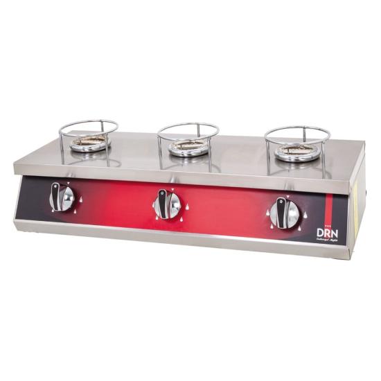 DRN 3 Lü Künefe Ocağı Gazlı ve Lpg Li 75x30x21 Cm DRNKNF-3