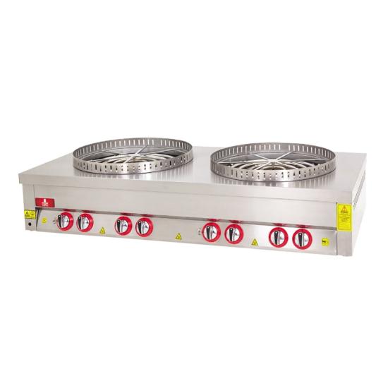 DRN Gazlı Su Böreği Ocağı 3’lü Set Üstü 210x70x35 cm DRNSBS-3