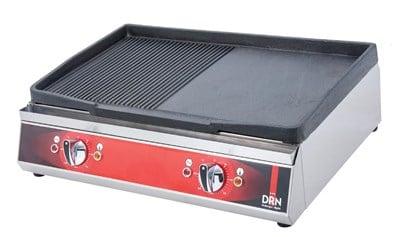 DRN Elektrikli Döküm Izgara 70 cm Yarı Oluklu 70x50x20 cm DRNDIZE-70