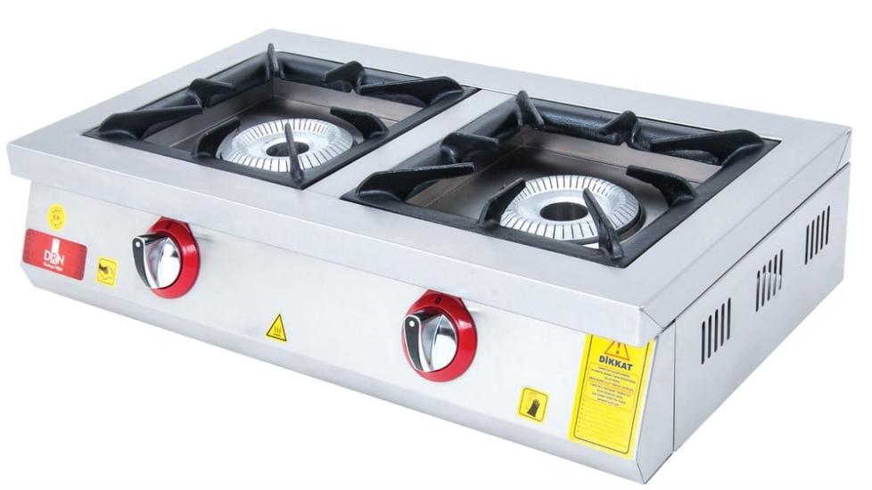 DRN 2 Li Set Üstü Ocak Gazlı ve Lpg Li 80x49x20 Cm DRNLOS-2