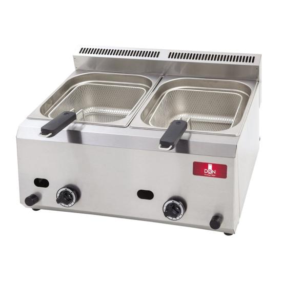 DRN Gazlı 8+8 Litre Fritöz Ekonomik 66x54x37 cm DRNFRTG-88