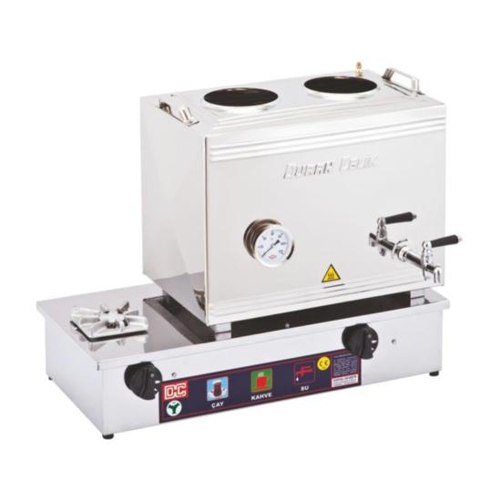 Duran Çelik Doğalgazlı Çay Setleri 2 Demlikli 25 Litre DÇ003