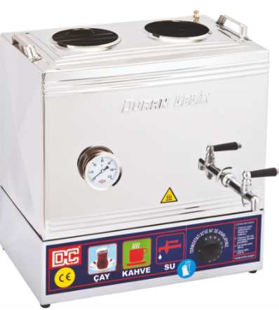 Duran Çelik Çay Kazanı 2 Demlikli 31 Litre Elektrikli DÇ022