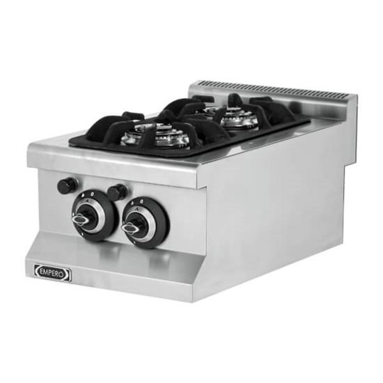 Empero Set Üstü Gazlı Ocak 2 Brülörlü Ce Belgeli 40x63x28 cm EMP.6KG010