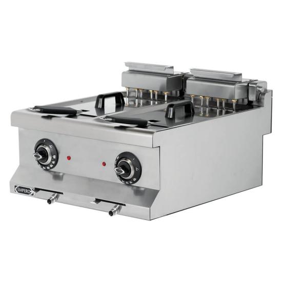 Empero Elektrikli Fritöz 10+10 Litre Tahliyeli 60x63x28 EMP.6FE020