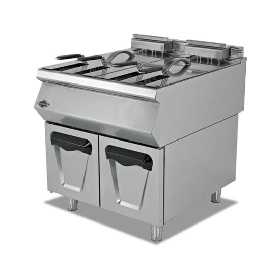 Empero Gazlı Fritöz 16+16 Litre Alt Dolaplı 80x73x85 cm EMP.PLS.7FG020