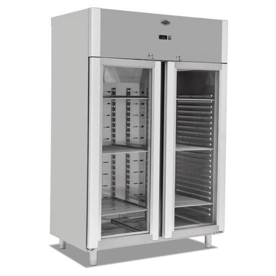 Empero Dik Tip Buzdolabı Çift Cam Kapılı 140x80x205 cm EMP.140.80.03