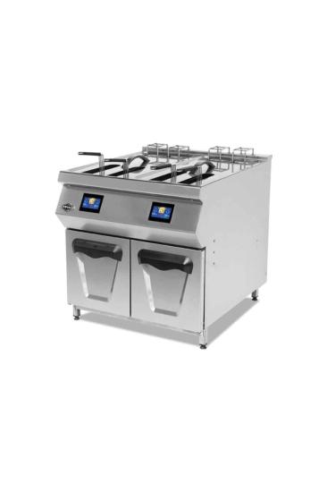 Empero Elektrikli Fritöz 25+25 Litre Asansörlü Yağ Filtreli Hızlı Pişirme Fritözü Dijital 80x90x85 cm EMP.PLS.ODFE.020
