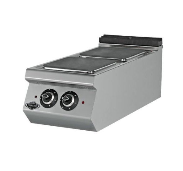 Empero Elektrikli Ocak 2 Kare Pleytli Ocak 40x90x30 cm EMP.PLS.9KE010