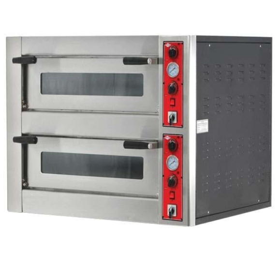 Empero Pizza Fırını Çift Katlı Elektrikli 8 Pizza Kapasiteli 8x30cm EMP.5+5