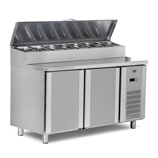 Empero Pizza Hazırlık Dolabı 2 Kapılı 150x70x85 cm EMP.150.70.01-PS