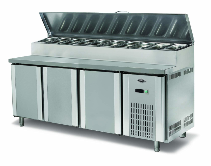 Empero Pizza Hazırlık Dolabı 3 Kapılı 200x70x85 cm EMP.200.70.01-PS