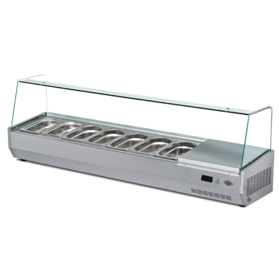 Empero Soğutmalı Set Üstü Saladbar 7 Küvetli 160x35x50 cm EMP.160