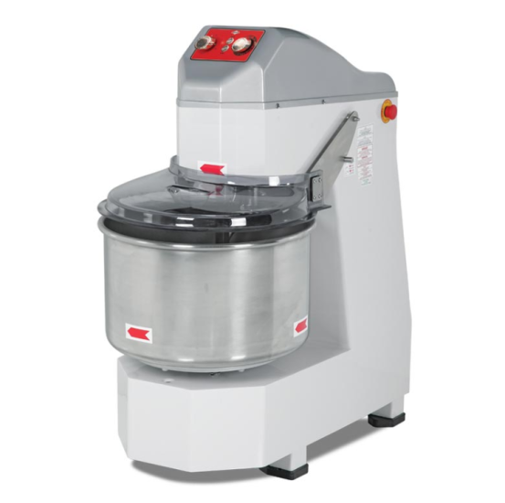 Empero Spiral Hamur Yoğurma Makinesi 50 Kg Çift Devirli SH.02