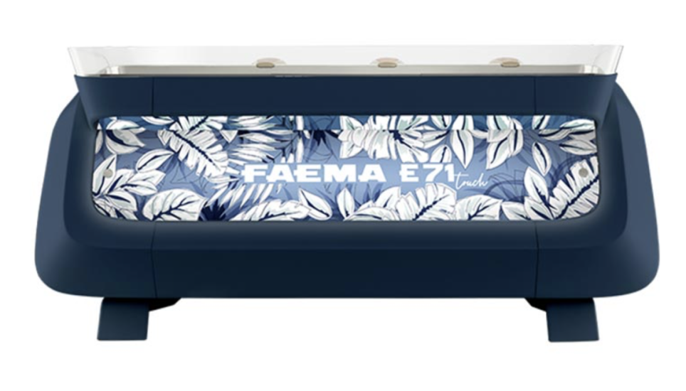 Faema Tam Otomatik Espresso Kahve Makinesi 3 Gruplu Kahve Makinesi Dijital Ekran E71 A/3 Touch Blue Pearl