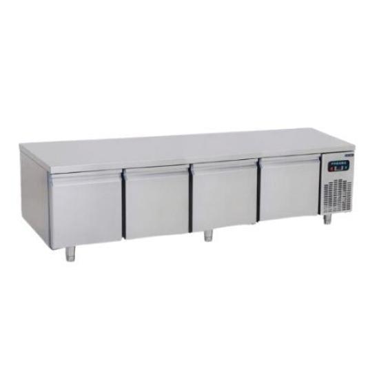 Frenox Dört Kapılı Cihaz Altı Buzdolabı Kısa 220x60x60 cm 304 Kalite USN4-SH