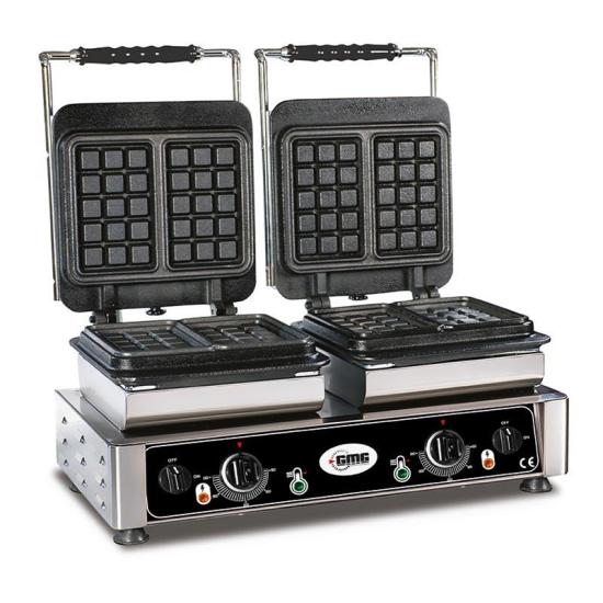 GMG Bruxelles Kare Model Çiftli Waffle Makinesi Elektrikli WE 22