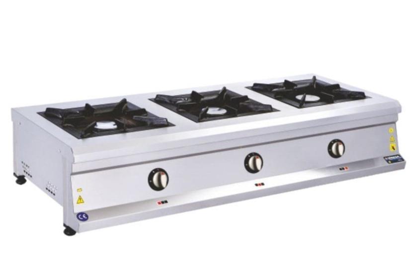 Görkem 3 Lü Profesyonel Set Üstü Ocak Gazlı ve Lpg Li 150x60x30 Cm 254