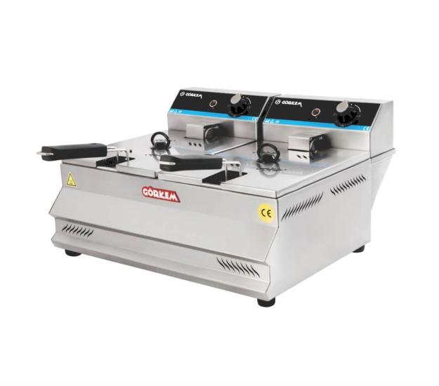 Görkem Elektrikli Fritöz 8+8 Litre 69x54x37 Cm 309