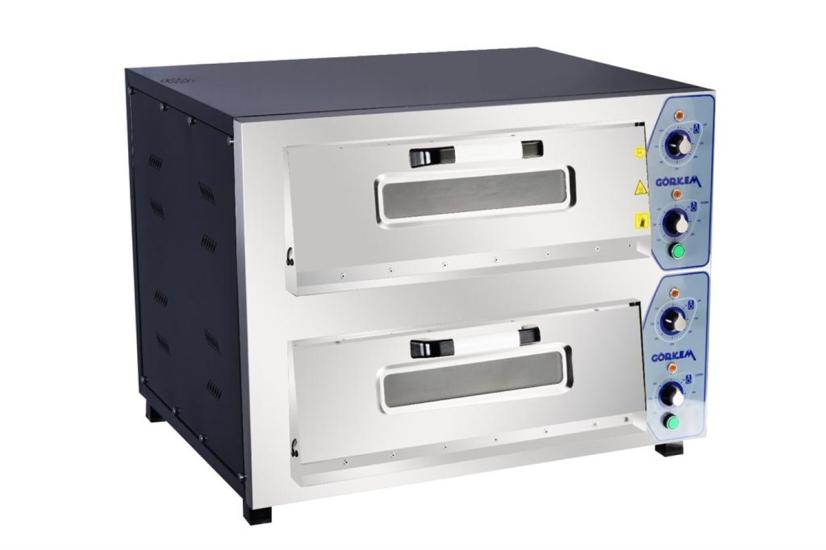 Görkem Çift Katlı Pizza Fırını Elektrikli 30 x 8 Adet Pizza Kapasiteli 6202