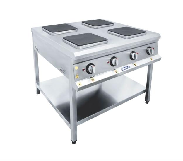 Görkem Elektrikli 4 Lü Taban Raflı Ocak 100x100x85 cm 832