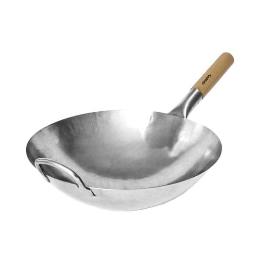 Groovy GRV-W32 Karbon Çelik Wok Tava, 32 cm