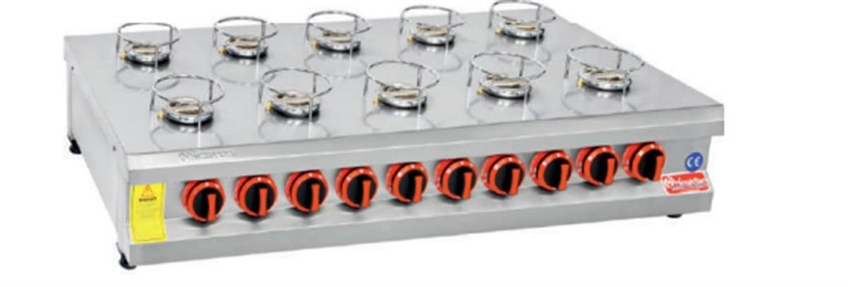 Himaksan 10 Lu Set Üstü Künefe Ocağı Gazlı ve Lpg Li HMK-KNFOG 10
