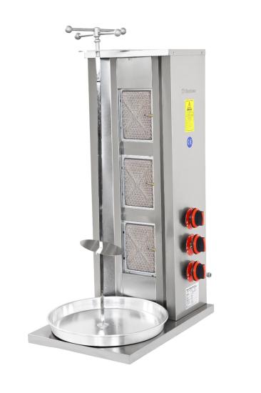 Himaksan 3 lü Döner Ocağı Gazlı ve Lpg Li 35x24x90 cm HMK-DNG 3