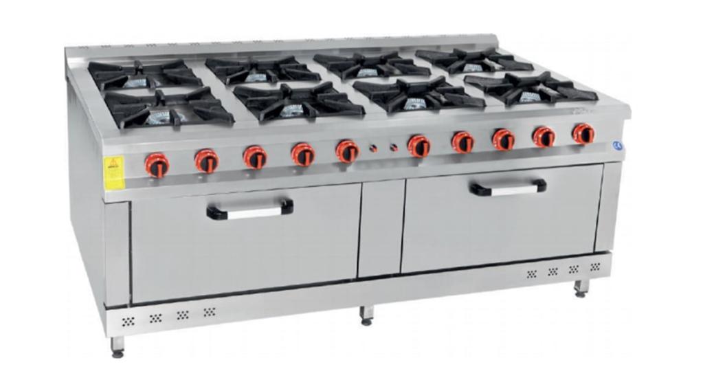 Himaksan 8 Li Kuzine 8 Ocak 2 Fırın Gazlı ve Lpg Li 200X100X85 Cm HMK-KZG 2010