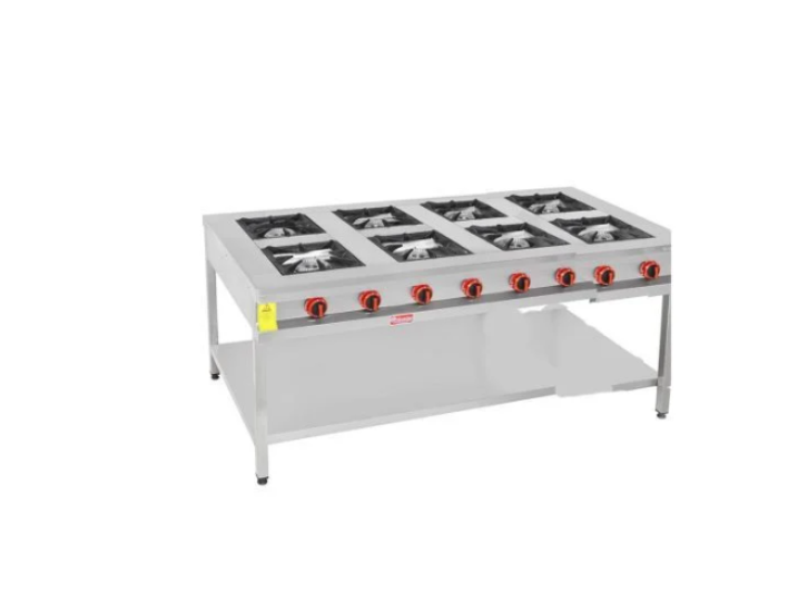 Himaksan 8 Li Taban Raflı Yer Ocağı Gazlı ve Lpg Li 200x100x85 Cm HMK-TBOG 2010