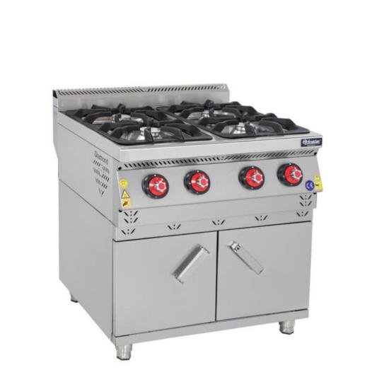 Himaksan Dolaplı Dörtlü Gazlı Ocak 80x90x85 cm HMK-DOG 898