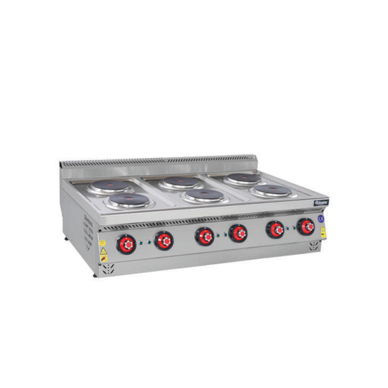 Himaksan Set Üstü Altılı Elektrikli Ocak 120x70x30 cm HMK-DOE 1273