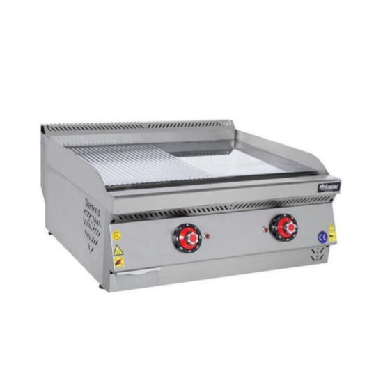 Himaksan Set Üstü Elektrikli Pleyt Izgara Yarı Oluklu 80x70x30 cm HMK-PIEN 873