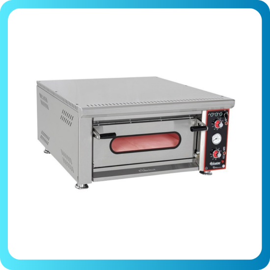 Himaksan Tek Katlı Pizza Fırını Ø30cm x 4 Pizza Kapasiteli Elektrikli HMK-PFE4 874