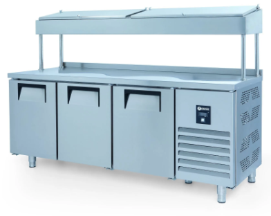 İceinox 3 Kapılı Make Up Buzdolabı - Yüksek Ayak PTS-H 515 CR