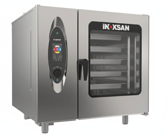 İnoksan 20 Tepsi Kapasiteli Gazlı Dokunmatik Ekranlı Kombi Fırını GN 1/1 INO-FBG 020T