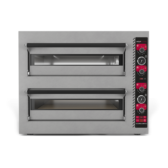 İnoxclass Çift Katlı Pizza Fırını Elektrikli 33 cm x 8 Pizza Kapasiteli Margarita C502E