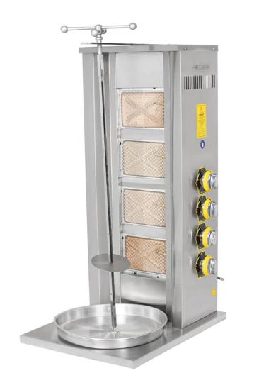 İnoxmaster 4 Lü Döner Ocağı Gazlı ve Lpg Li 50x52x100 Cm İMR-DNR-401
