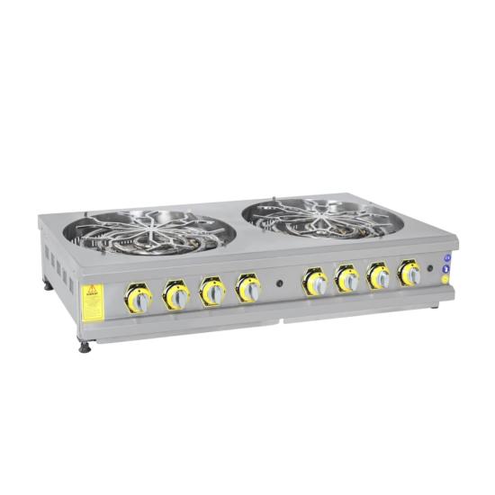 İnoxmaster Set Üstü Motorlu Börek Ocağı Gazlı ve Lpg Li 130x70x85 Cm İMR-BROG-2