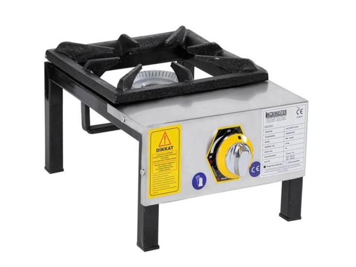 İnoxmaster Tekli Lokanta Ocağı Kısa Ayak Gazlı ve Lpg Li 33x45x25 Cm MR-LKK-01