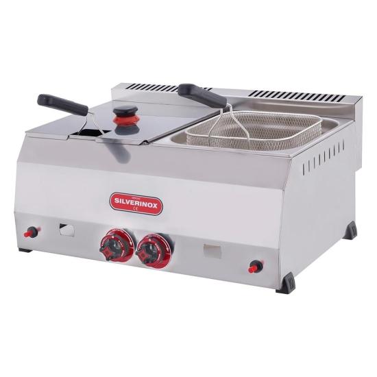 Işıkgaz Silver Endüstriyel Çiftli 8+8 Litre Doğalgazlı Fritöz
