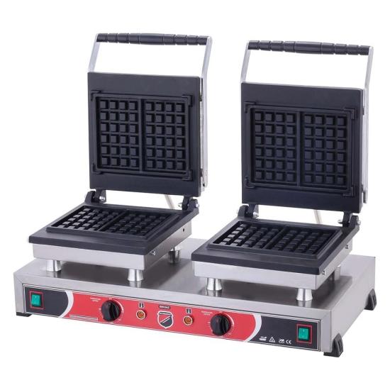 Işıkgaz Silver Endüstriyel Elektrikli Kare Waffle Makinesi - 4 Lü