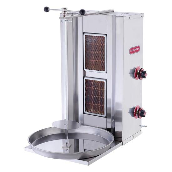 Işıkgaz Silver Endüstriyel Tüplü 2 Radyanlı Döner Ocağı Makinesi