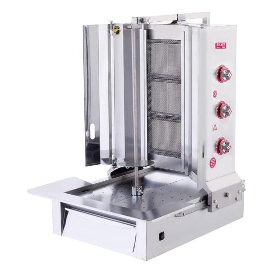 Işıkgaz Silver Tüplü 3 Radyanlı Alttan Motorlu Döner Ocağı