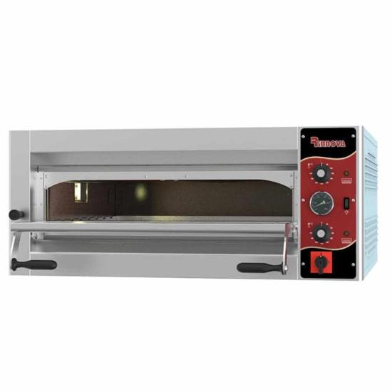 Kalitegaz Elektrikli Pizza Fırını 4x35 cm Pizza Kapasiteli Tek Katlı Manuel E4351AS Rinovva