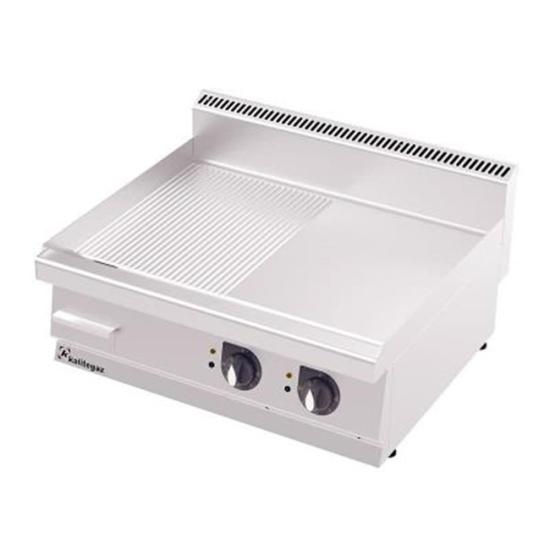 Kalitegaz Elektrikli Pleyt Izgara Krom Kaplı Yarı Oluklu 120x70x29 cm GS1270E